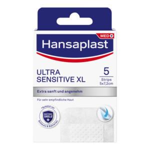 Hansaplast Ultra Sensitive Wundverband XL 5 x 7,2 cm
