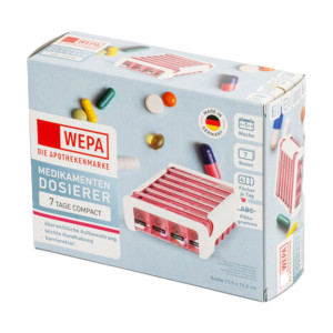 Wepa 7 Tage Compact Wochenmagazin wei&szlig;/pink