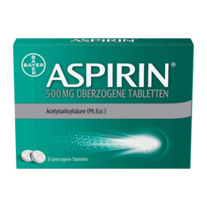 Aspirin 500 mg &Uuml;berzogene Tabletten