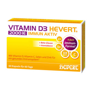 Vitamin D3 Hevert 2000 IE Immun Aktiv Kapseln