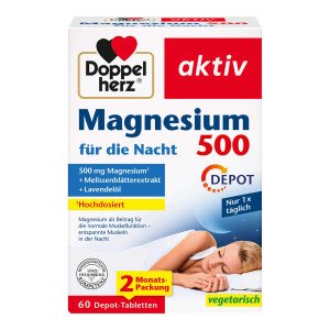 Doppelherz aktiv Magnesium 500 f&uuml;r die Nacht Tabletten