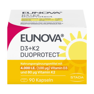 Eunova DuoProtect D3 + K2 4000 I.E. Kapseln
