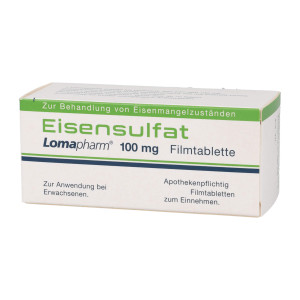 Eisensulfat Lomapharm 100 mg Filmtabletten