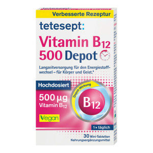 Tetesept Vitamin B12 500 Depot-Filmtabletten