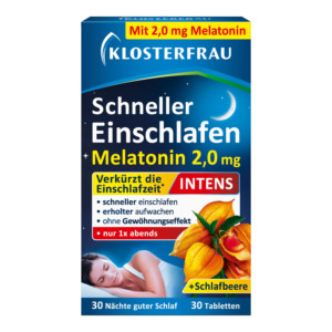 Klosterfrau Schneller Einschlafen 2,0 mg Melatonin Intens
