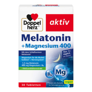 DOPPELHERZ Melatonin+Magnesium 400 Tabletten