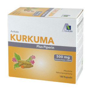 Kurkuma 500 mg+Piperin Kapseln