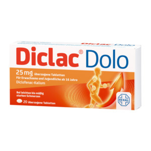 Diclac Dolo 25 mg &uuml;berzogene Tabletten