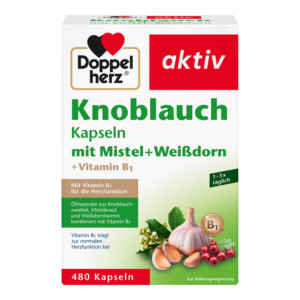 Doppelherz aktiv Knoblauch + Mistel + Wei&szlig;dorn + Vitamin B1