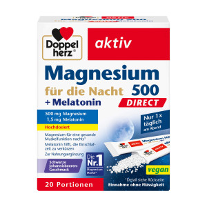 Doppelherz aktiv Magnesium 500 Nacht + Melatonin DIRECT