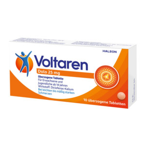 Voltaren Dolo 25 mg &Uuml;berzogene Tabletten