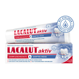 Lacalut aktiv Zahnfleischschutz & Sanftes Wei&szlig; Zahncreme