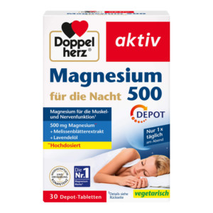 Doppelherz aktiv Magnesium 500 f&uuml;r die Nacht Tabletten
