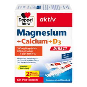 Doppelherz aktiv Magnesium+Calcium+D3 DIRECT Sticks