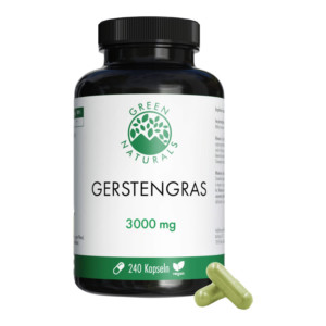 GREEN NATURALS Gerstengras 3000 mg Kapseln vegan