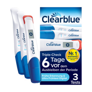 Clearblue Schwangerschaftstest Triple-Check Kombipack