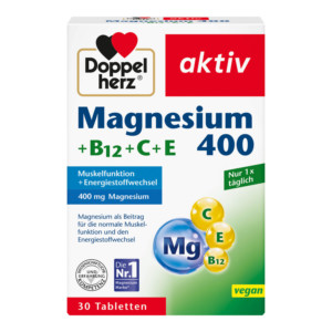 Doppelherz aktiv Magnesium 400+B12+C+E Tabletten