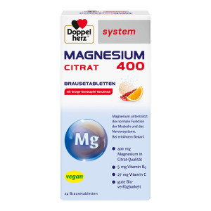 Doppelherz Magnesium 400 Citrat system Brausetabletten