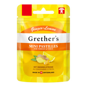 Grethers Pastilles Ginger Lemon Mini zuckerfrei