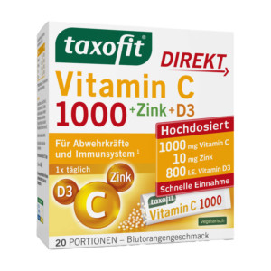 Taxofit Vitamin C 1000 + Zink + D3 Direkt-Granulat