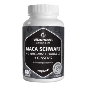 Vitamaze Maca Schwarz+L-Arginin+Tribulus+Ginseng Kapseln