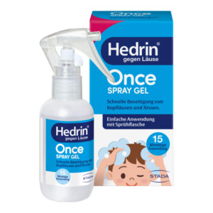 Hedrin Once Spray Gel gegen Kopfl&auml;use und Nissen