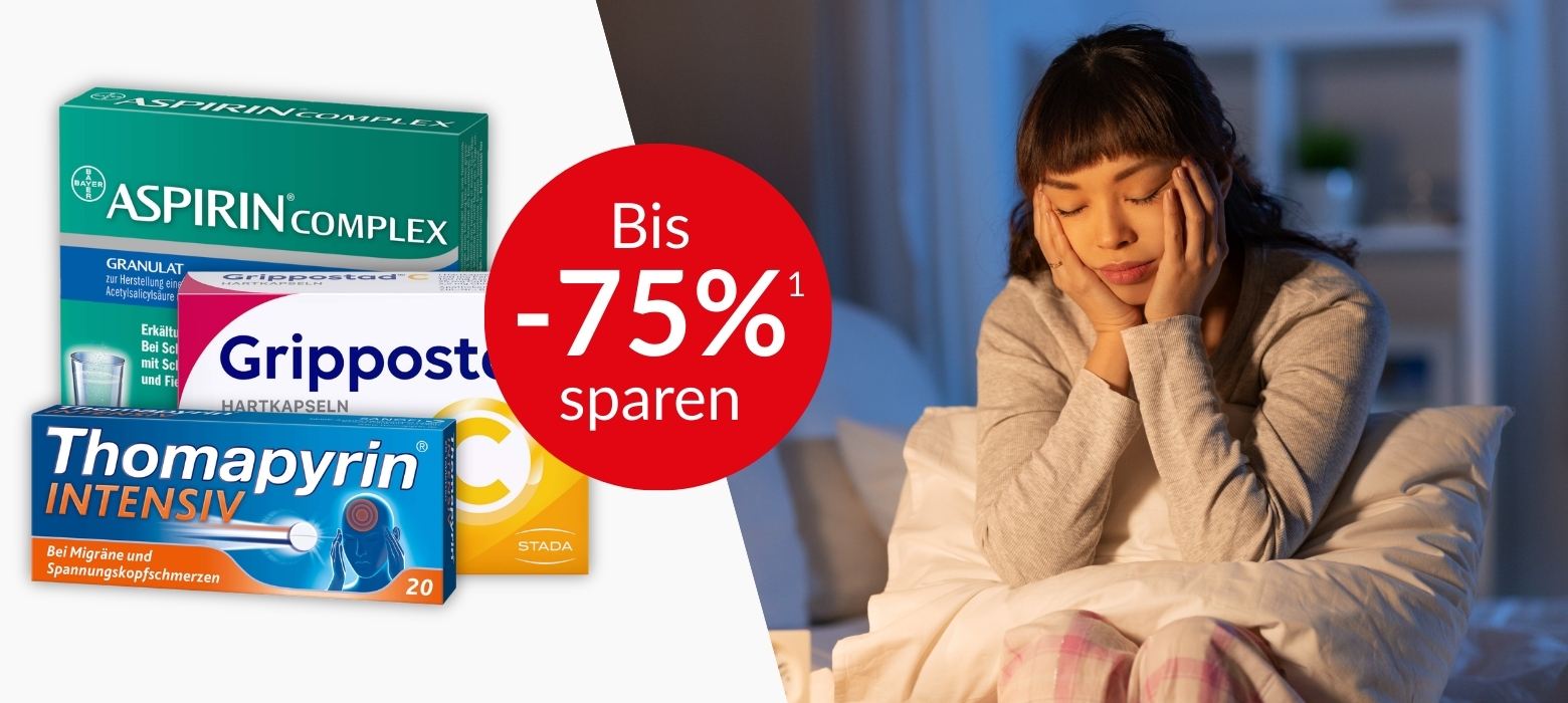 Sparen Sie bei uns in der Kategorie Kopf- und Gliederschmerzen und finden Sie passende Produkte gegen die Schmerzen