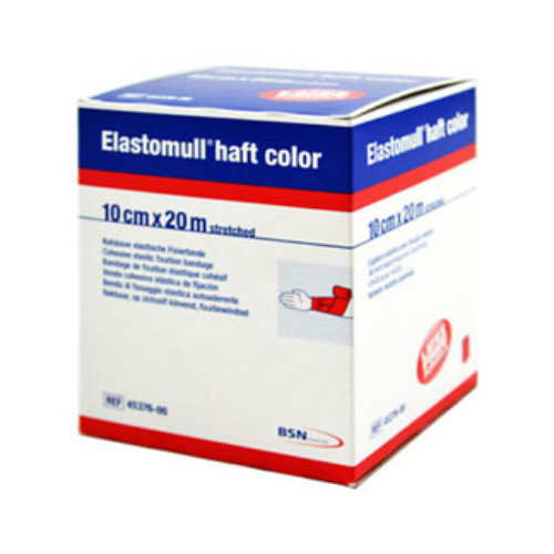 Elastomull Haft Color 10 cmx20 m Fixierbinde rot