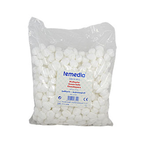 Mulltupfer Walnussgro&szlig; 20-f&auml;dig Unsteril Ballf&ouml;rmig