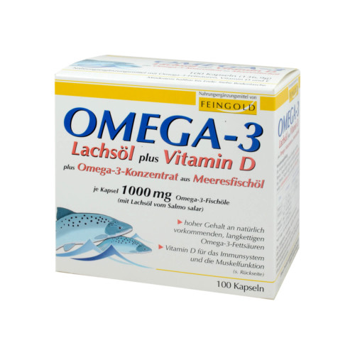 Omega 3 Lachs&ouml;l Plus Vit. D Plus Omega3 Konz. Kps.