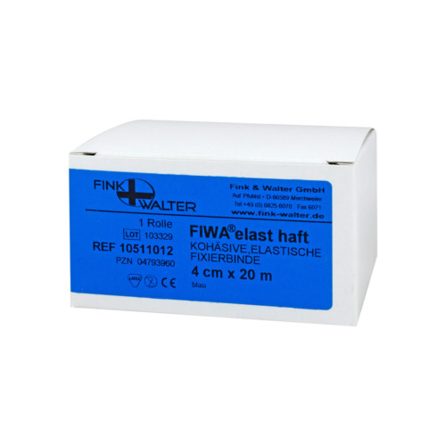 Fixierbinde koh&auml;siv elastisch 4 cmx20 m blau