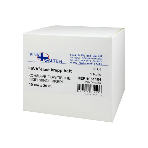 Fixierbinde Crepp koh&auml;siv elastisch 10 cmx20 m