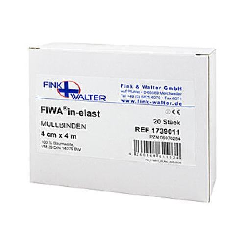 Mullbinden 100% Baumwolle 4 cm x 4 m