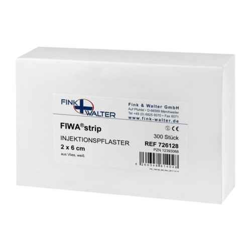 Injektionspflaster wei&szlig;e Strips 2cm x 6cm