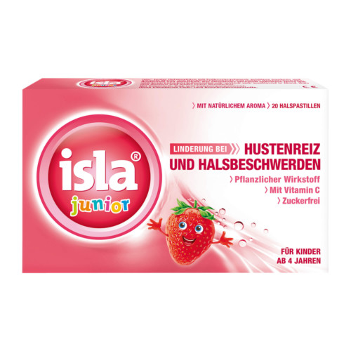 isla junior Halspastillen bei Kinderhalsschmerzen