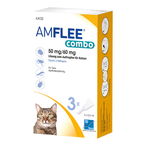 Amflee combo 50/60 mg Lsg. zum Auftropfen f&uuml;r Katzen