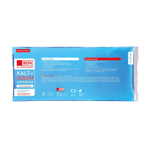 Kalt-Warm Kompresse 12 x 29cm mit Fixierband