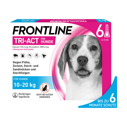 Frontline Tri-Act L&ouml;sung zum Auftropfen f&uuml;r Hunde 10-20 kg