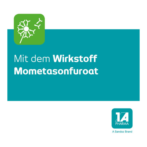 Mometason - 1 A Pharma bei Heuschnupfen 50 &micro;g/Spr&uuml;hsto&szlig;