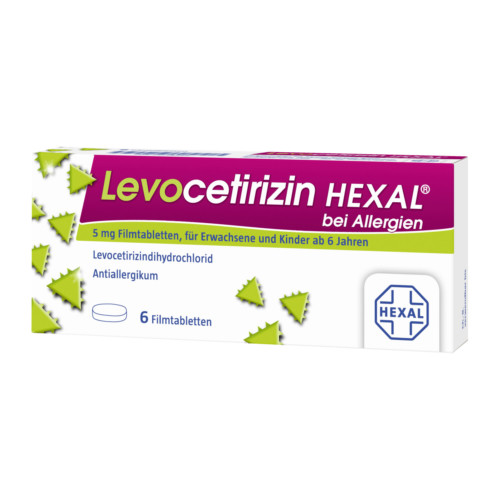 Levocetirizin HEXAL bei Allergien 5 mg Filmtabletten
