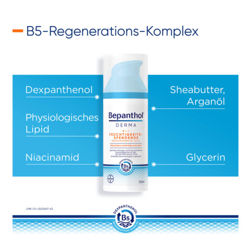 Bepanthol DERMA Feuchtigkeitsspendende Gesichtscreme LSF25
