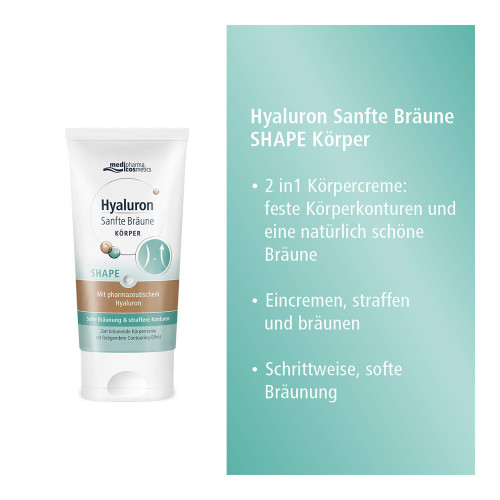 Hyaluron Sanfte Br&auml;une Shape K&ouml;rperpflege Creme