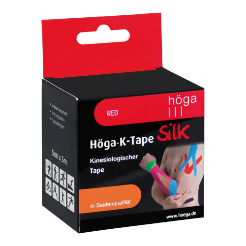 H&ouml;ga-K-Tape Silk 5cm x 5m red kinesiologischer Tape