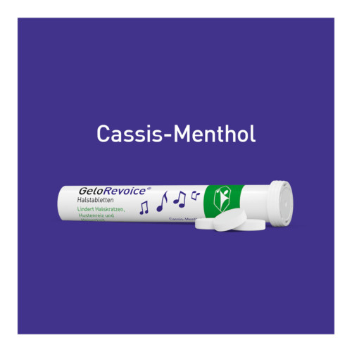 GeloRevoice Halstabletten Cassis-Menthol