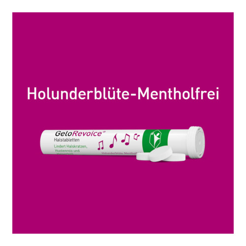 GeloRevoice Halstabletten Holunderbl&uuml;te-Mentholfrei