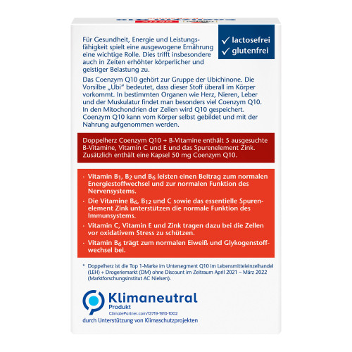 Doppelherz aktiv Coenzym Q10 + B-Vitamine Kapseln