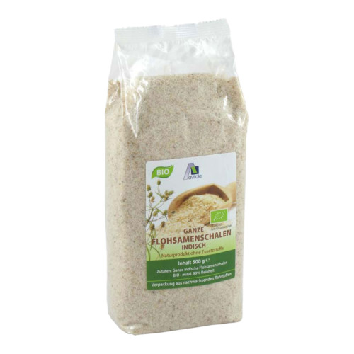 Avitale Ganze Flohsamenschalen Indisch Bio