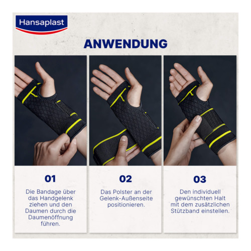 Hansaplast Sport Handgelenk-Bandage Gr&ouml;&szlig;e L/XL