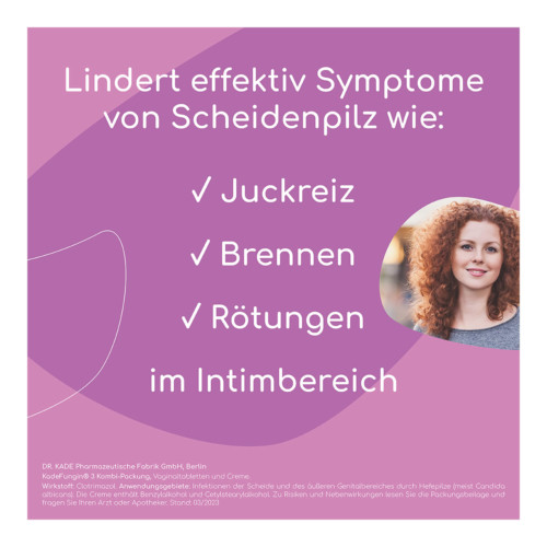 KadeFungin 3 Kombi-Packung 20 g Creme + 3 Vaginaltabletten