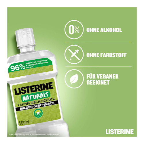 Listerine Mundsp&uuml;lung Naturals Zahnfleisch-Schutz